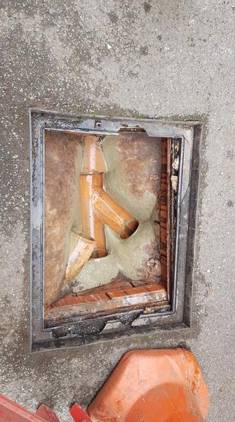 drainage pipe being unclogged by a professional in Macclesfield